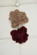 SUEDE MAGNETIC BROOCH
