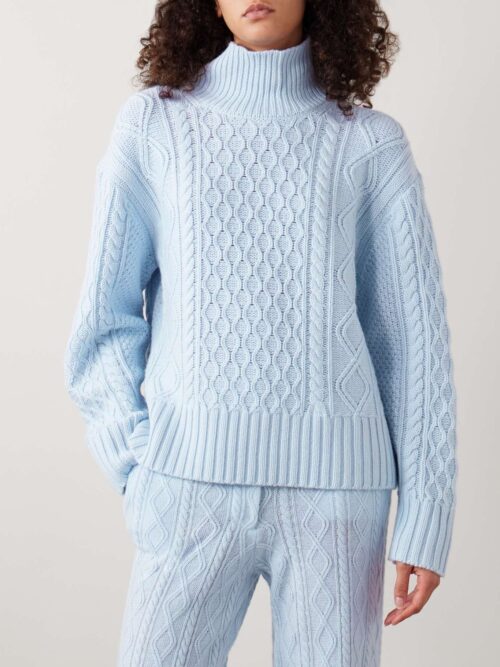 Blue Sky Knit Sweater Turtleneck